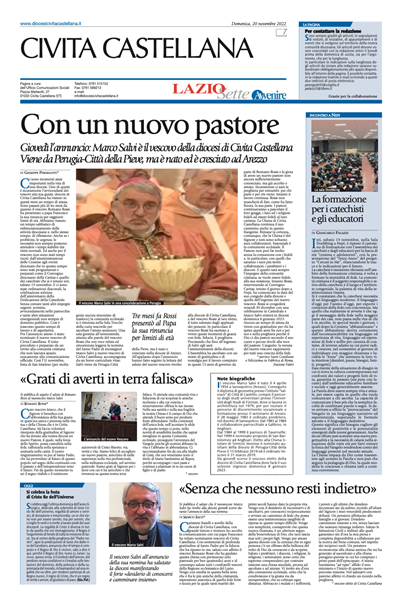 Avvenire - pagina diocesana del 20/11/2022